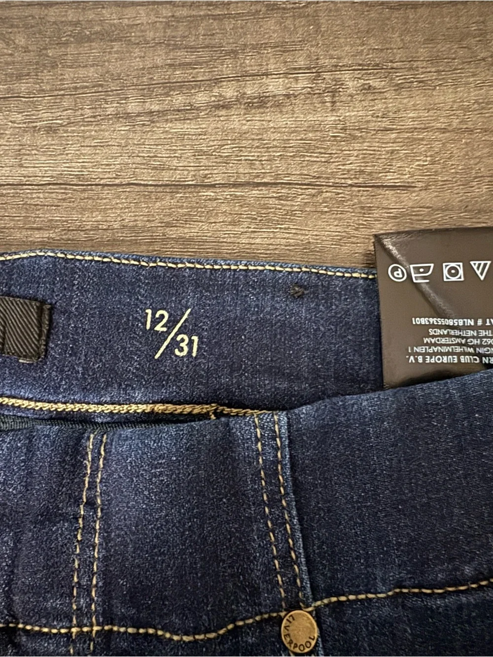 Liverpool Dark Indigo Pull-On Jeggings-Size 12